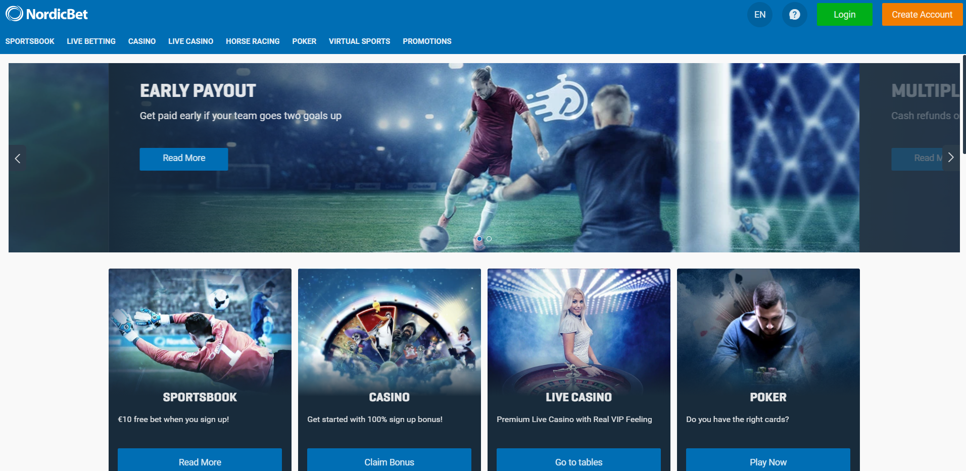 Nordicbet live casino