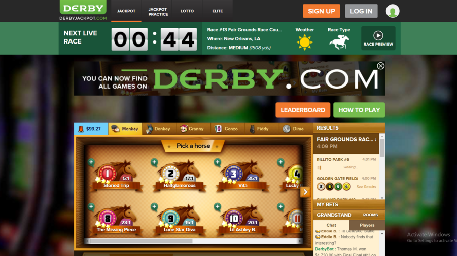 Derby Games screenshot