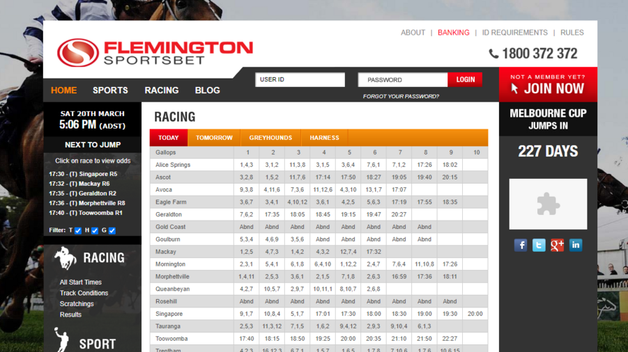 Flemington Sportsbet screenshot