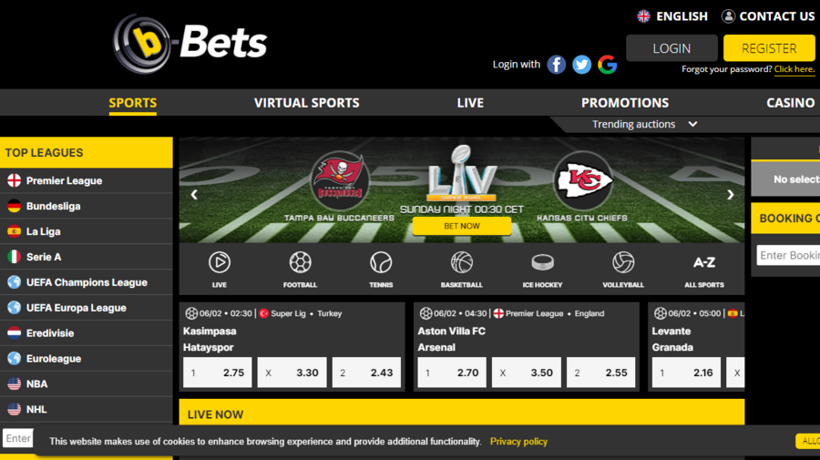 B-Bets screenshot