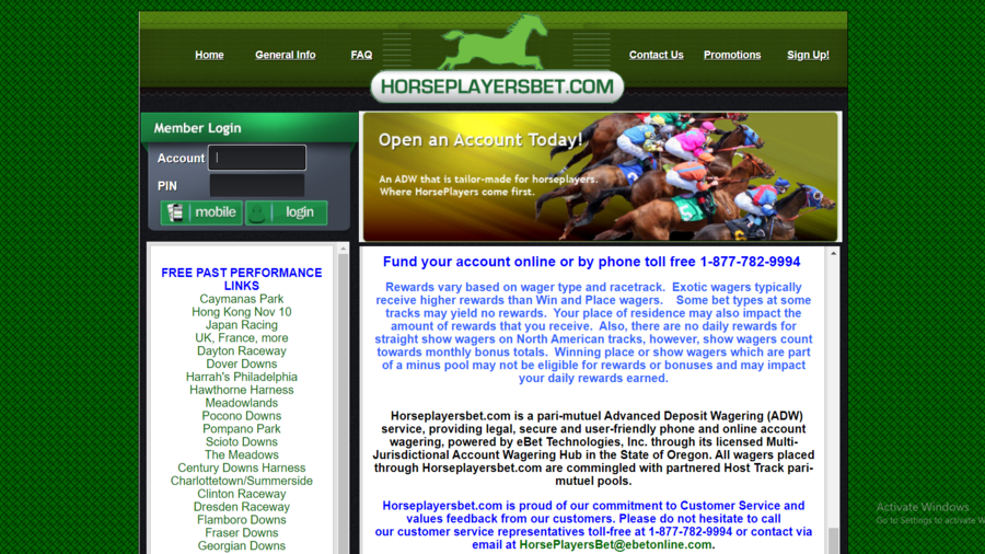 HorseplayersBet screenshot