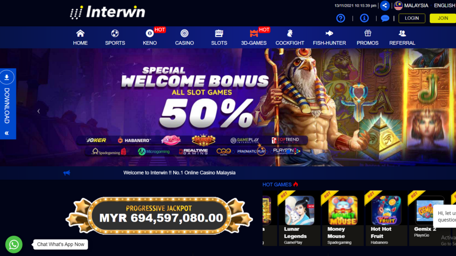Interwin Malaysia screenshot