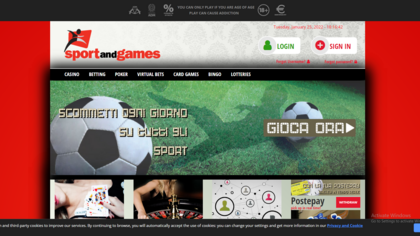 Sportandgames.it screenshot